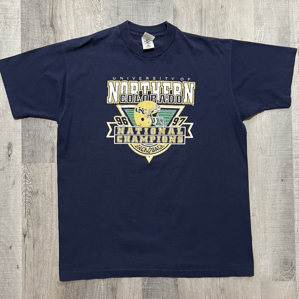VTG UNC Bears Northern Colorado 96/97 Champions College Football T Shirt XL
